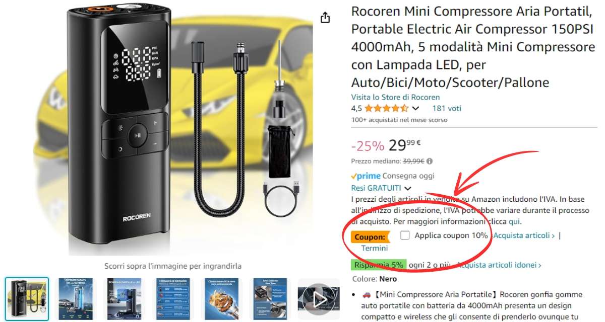 mini-compressore-gonfia-tutto-ricarica-dispositivi-26e-coupon