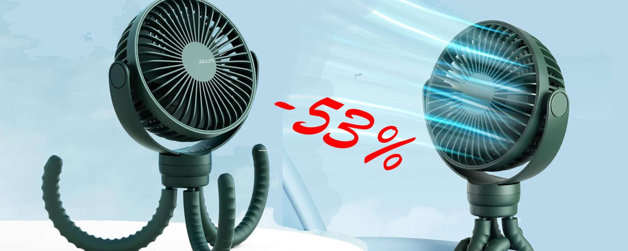 Mini ventilatore per passeggini con clip: MEGA sconto del 53%