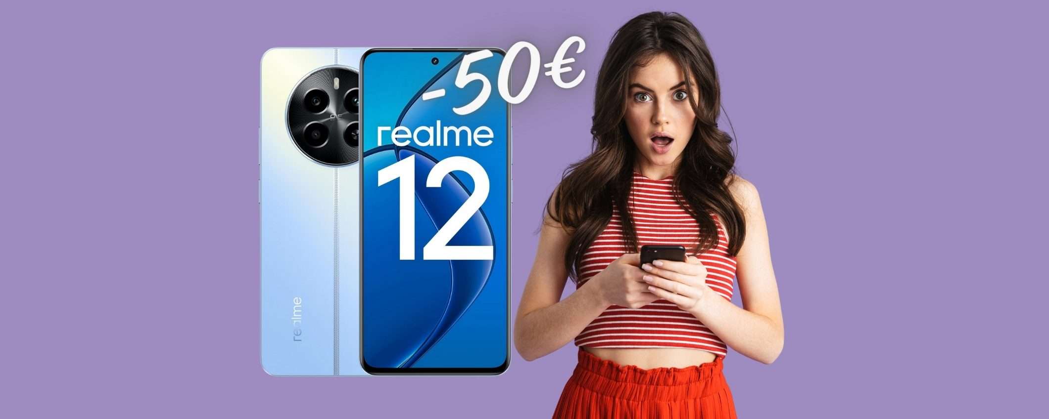 MINIMO STORICO per Realme 12 da 256GB anche a rate senza interessi