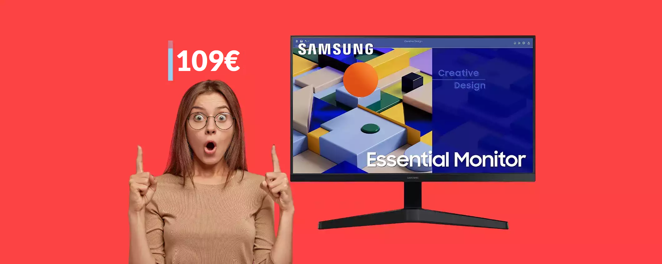 Monitor FHD Samsung 27'' al prezzo più basso di SEMPRE (109€)