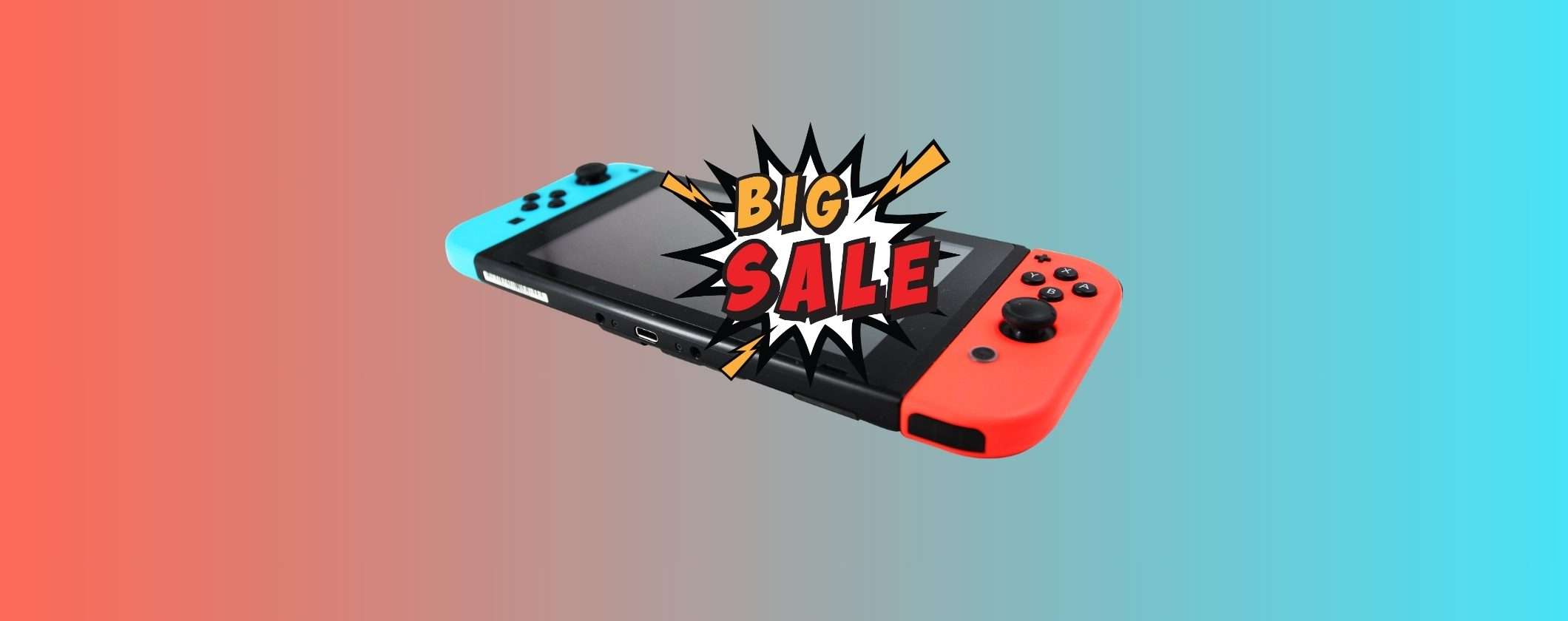 Nintendo Switch in SUPER OFFERTA su MediaWorld, anche tasso zero