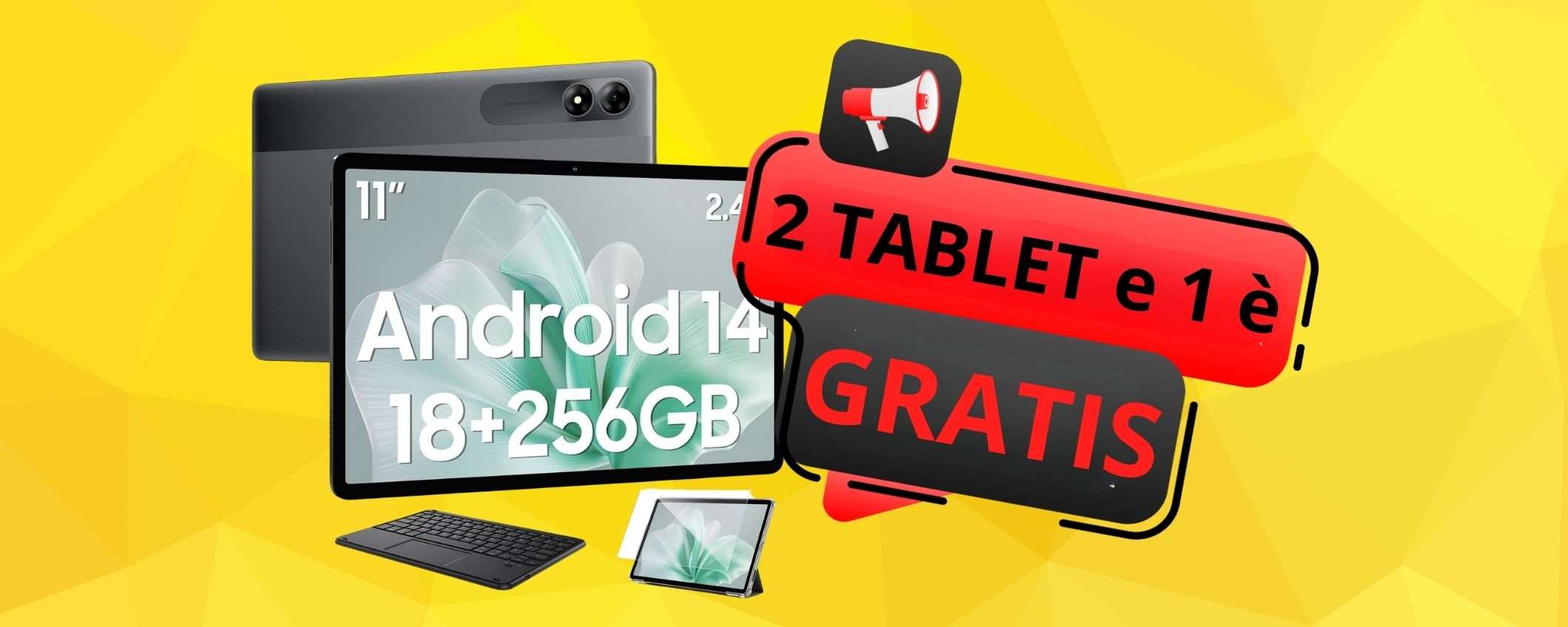 OFFERTA PAZZESCA di Amazon: 2 Tablet da 11 pollici e 1 è GRATIS