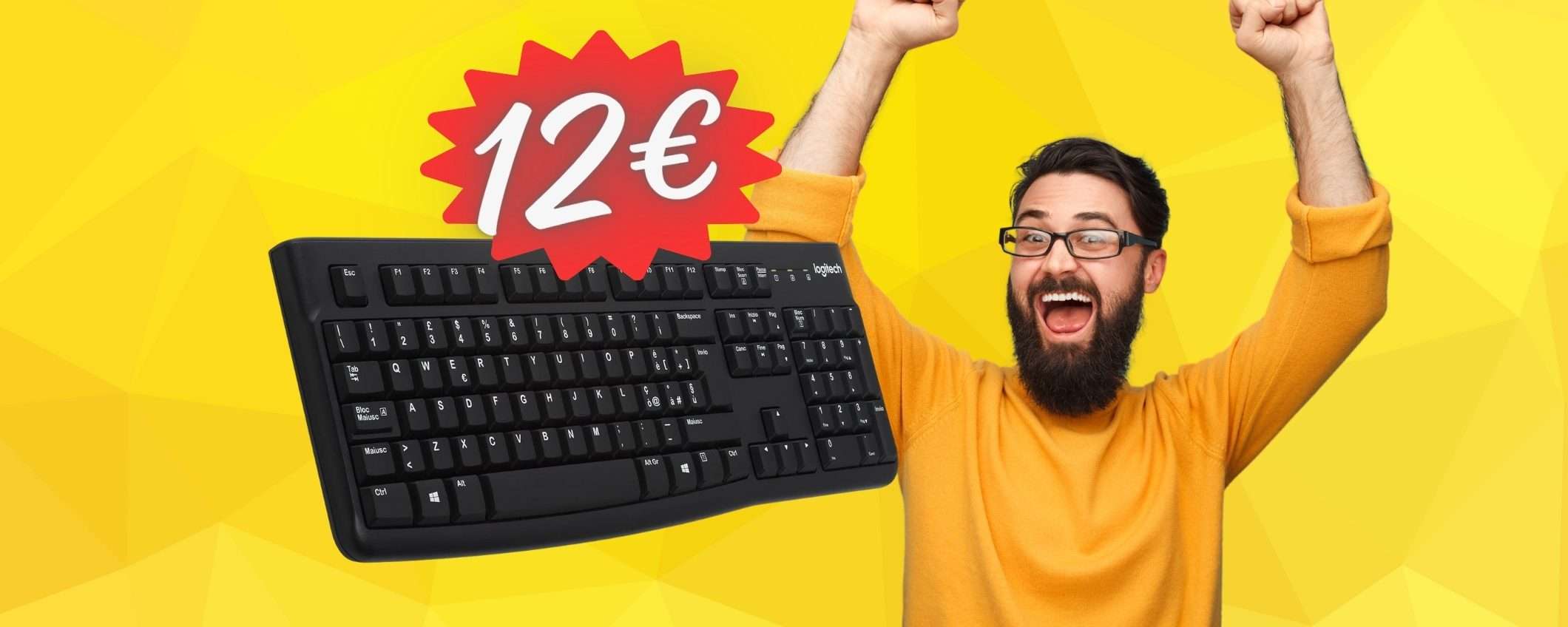 OFFERTA PAZZESCA su Amazon per la tastiera Logitech K120 ora a 12€