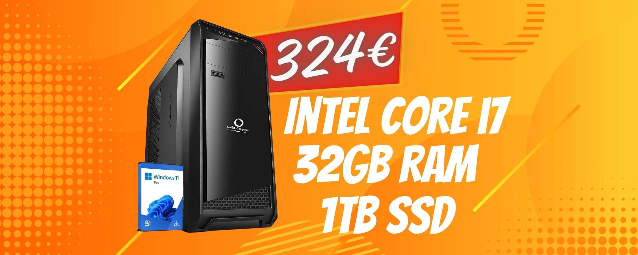 PC assemblato con i7, 32GB di RAM e SSD da 1TB a PREZZO ASSURDO