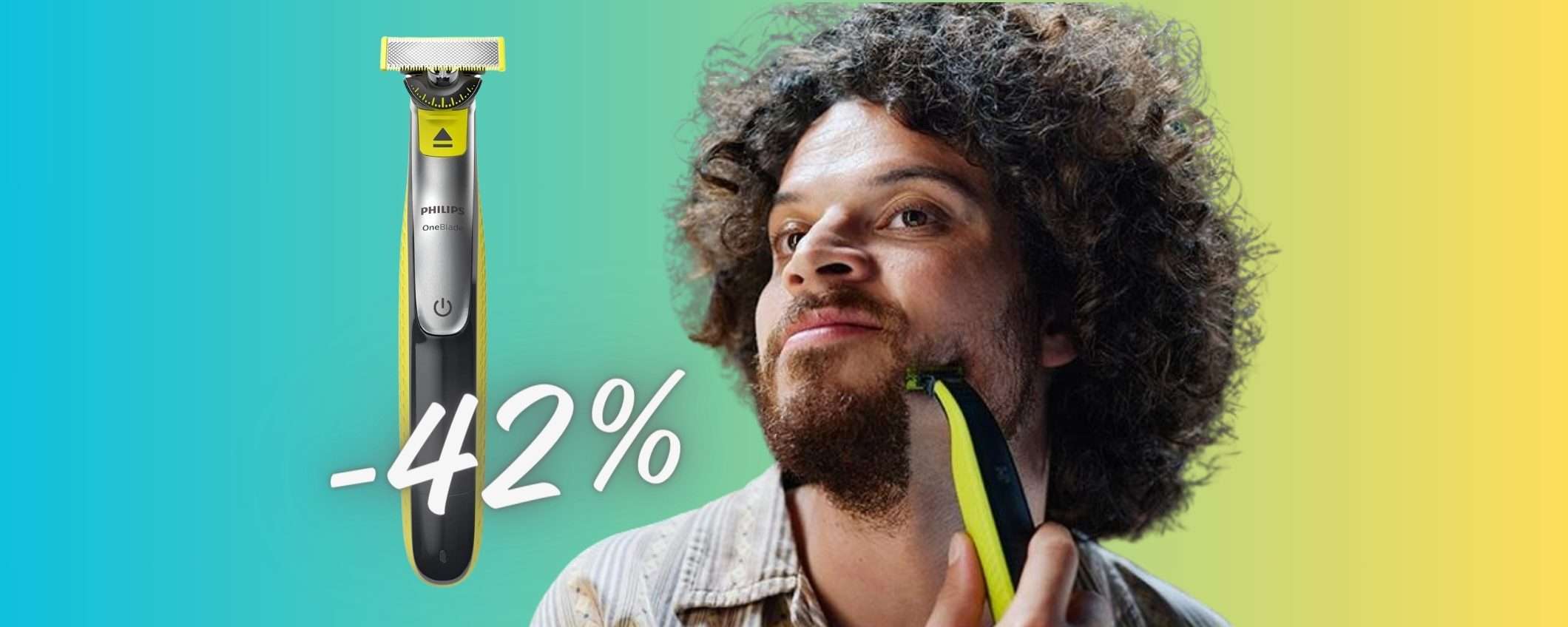 Philips OneBlade 360 con RIBASSO del 42% su Amazon è un AFFARE