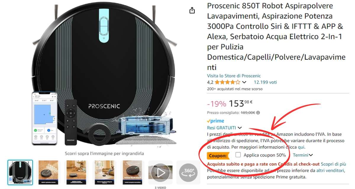 proscenic-850t-robot-aspirapolvere-lavapavimenti-meno-della-meta-coupon