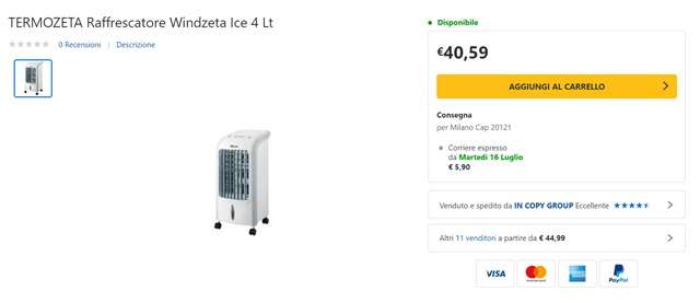 raffrescatore aria termozeta 40 euro eprice