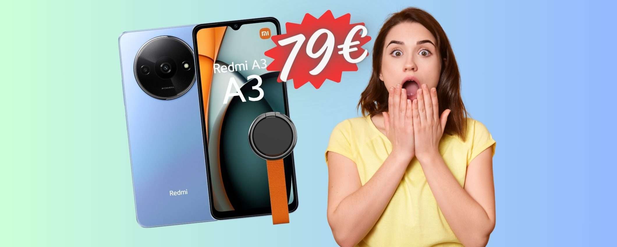 Redmi A3: il più economico su Amazon al MINIMO STORICO, ora 79€