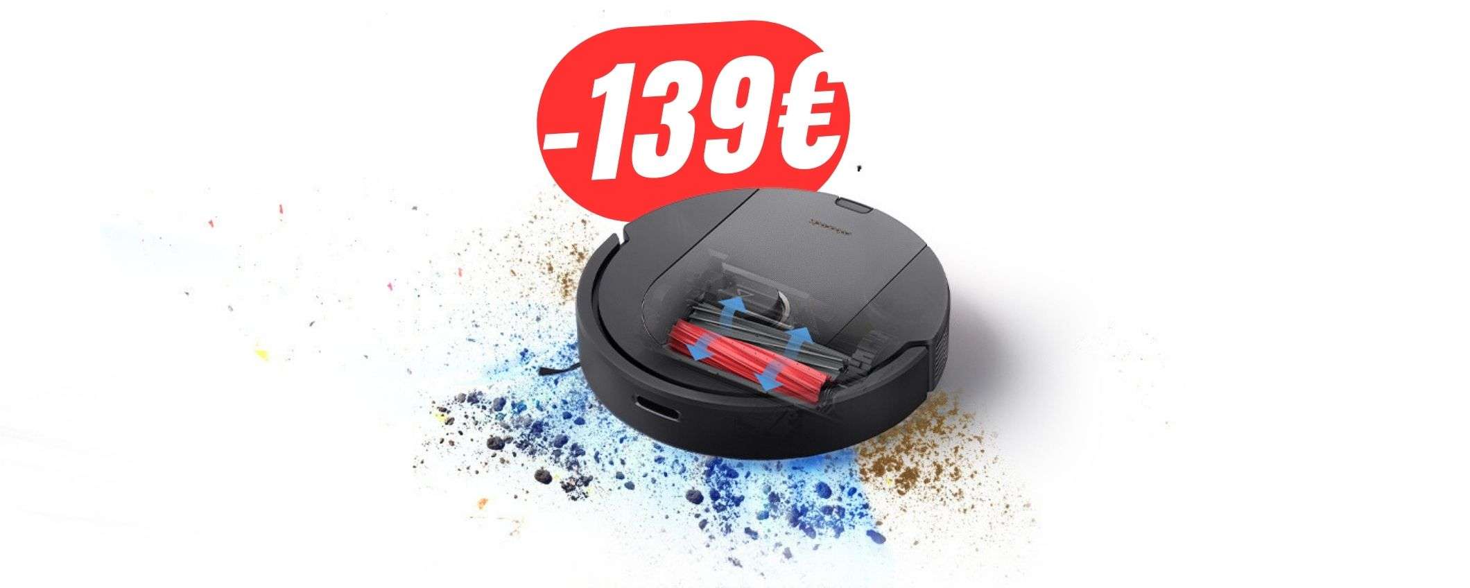 Risparmia -139€ sul ROBOT aspirapolvere e lavapavimenti Roborock Q5 Pro!