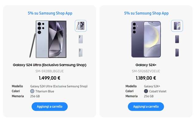 samsung shop online offerte