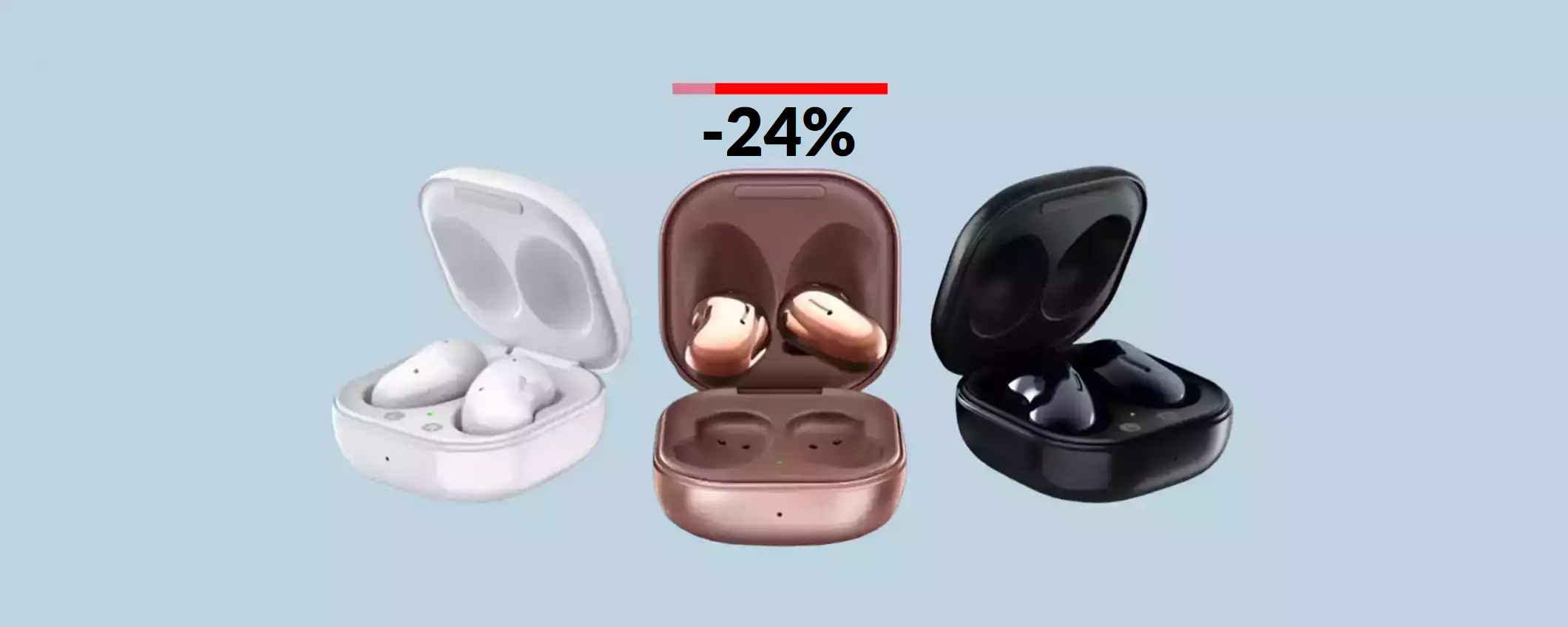 Samsung Galaxy Buds Live: imperdibili col maxi SCONTO (-24%)