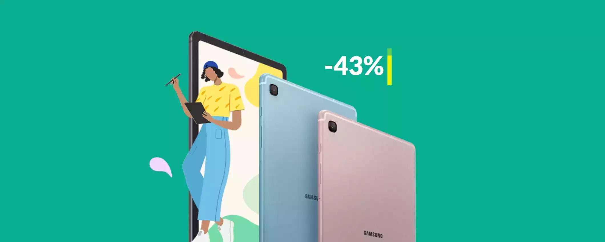 Samsung Galaxy Tab S6 Lite (2024): sconto FOLLE del 31% su Amazon