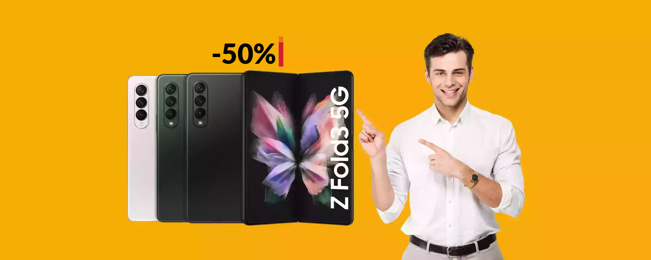 Samsung Galaxy Z Fold3 5G a METÀ prezzo: solo pochi modelli