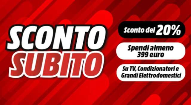 sconto subito mediaworld promozione