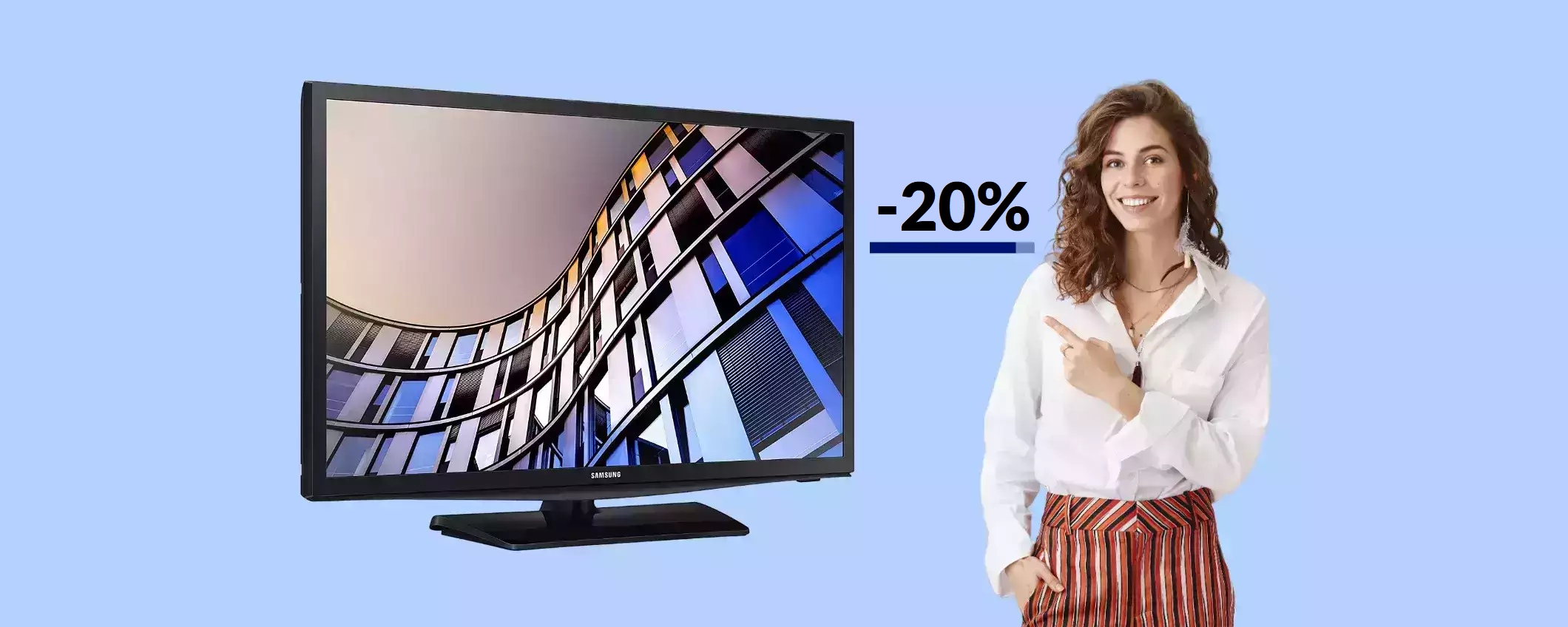 Smart TV Samsung 24'' con Alexa: il prezzo precipita sotto i 200€