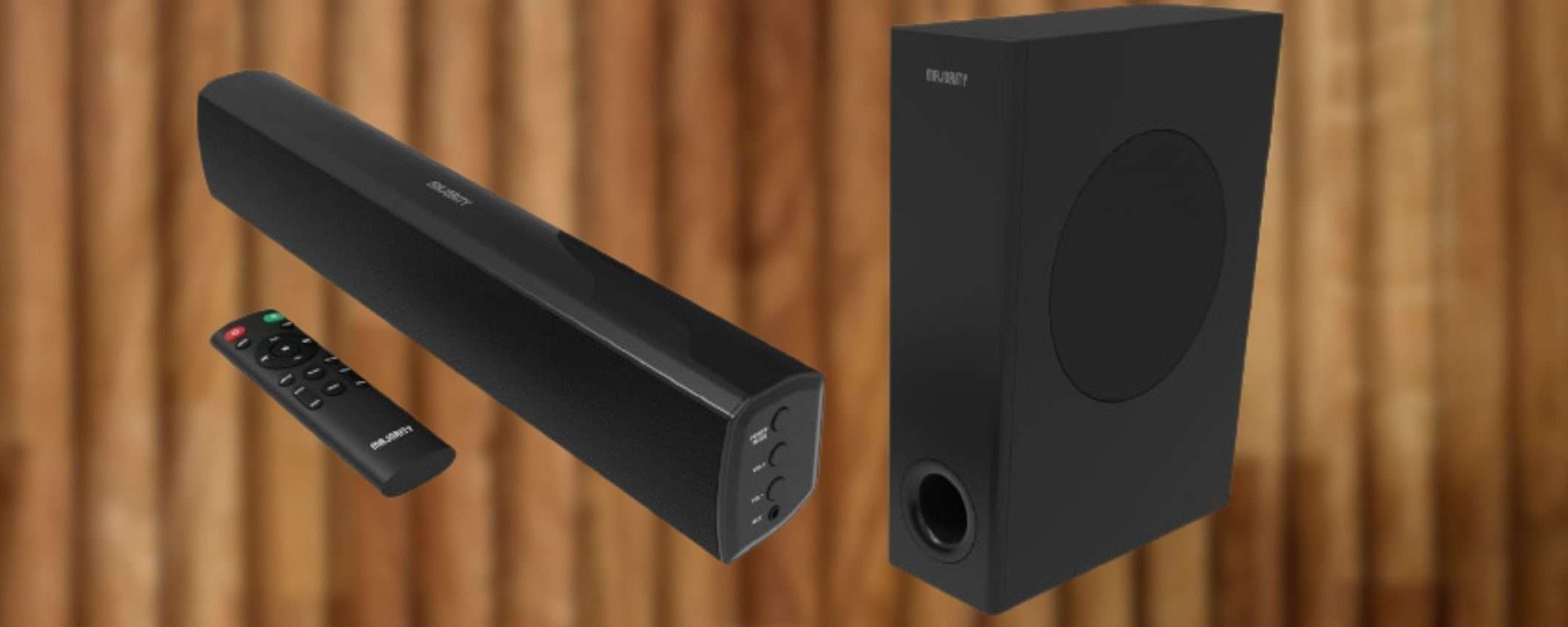 Soundbar 100W con subwoofer esterno: una BESTIA a prezzo SCONCERTANTE (49€)