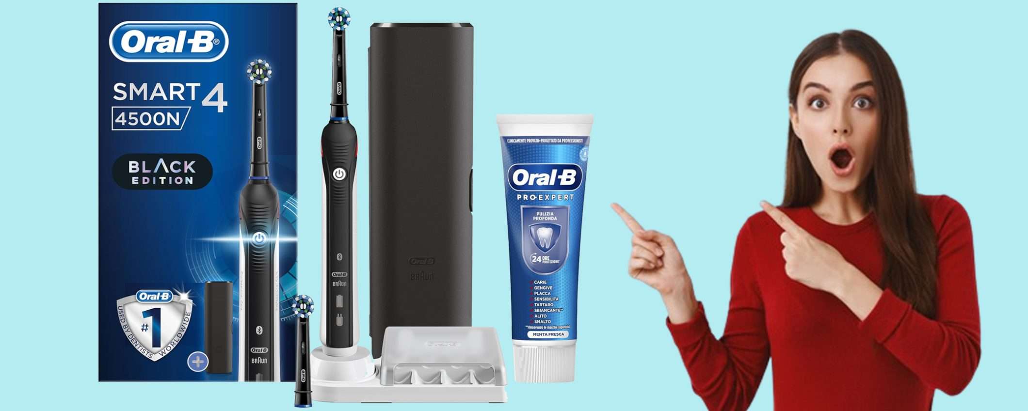 Spazzolino elettrico Oral-B Smart 4: offerta Prime Day TOP (-53%)