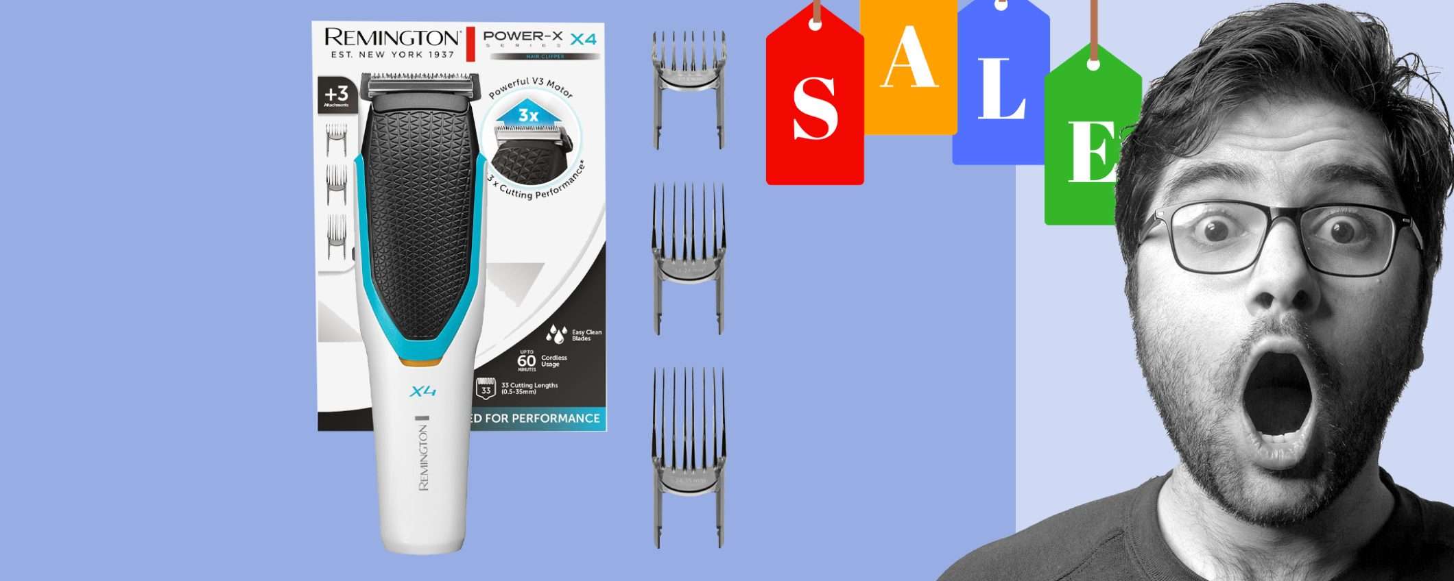 Tagliacapelli professionale con pettini regolabili: sconto BOMBA (-37%)