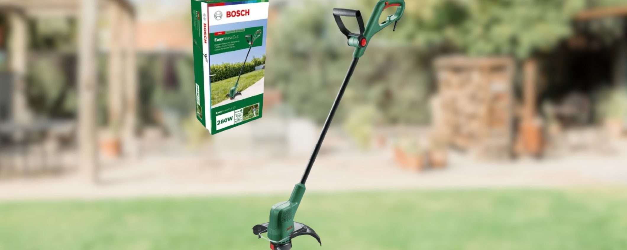 Tagliaerba Bosch a 39,99€: prato PERFETTO senza sforzi, promo WOW