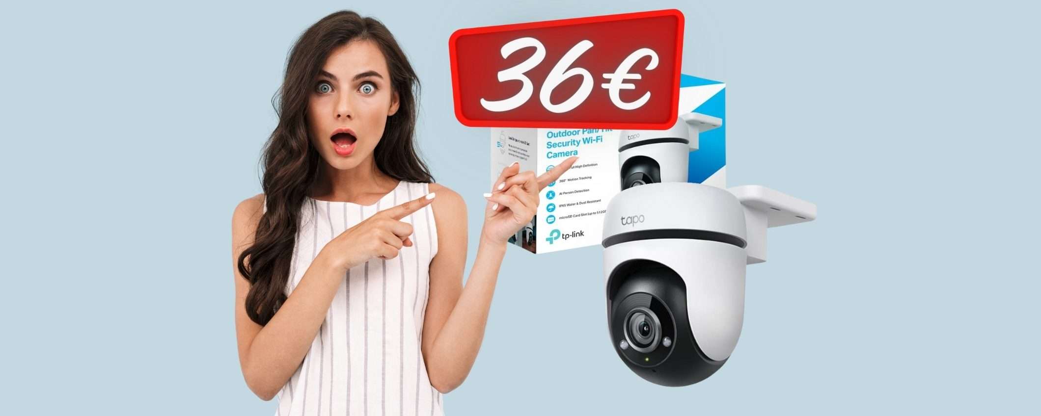 Telecamera WiFi Tapo C500 a PREZZO REGALO su Amazon (36€)