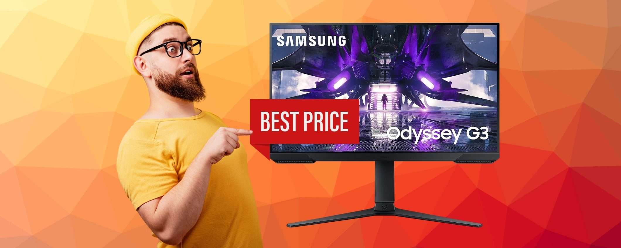 Torna al MINIMO STORICO il monitor da Gaming Samsung Odyssey G3