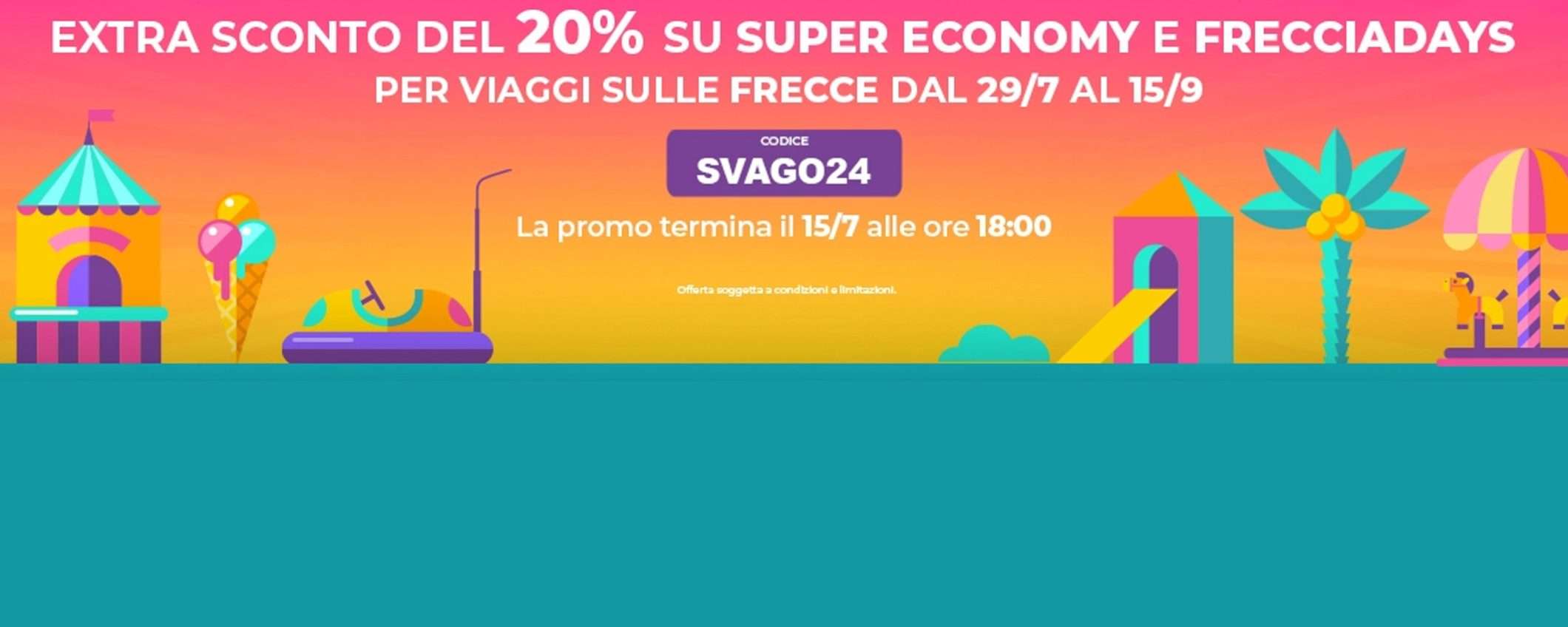 Parti con Trenitalia: ottieni un extra sconto del 20% per viaggi sulle Frecce