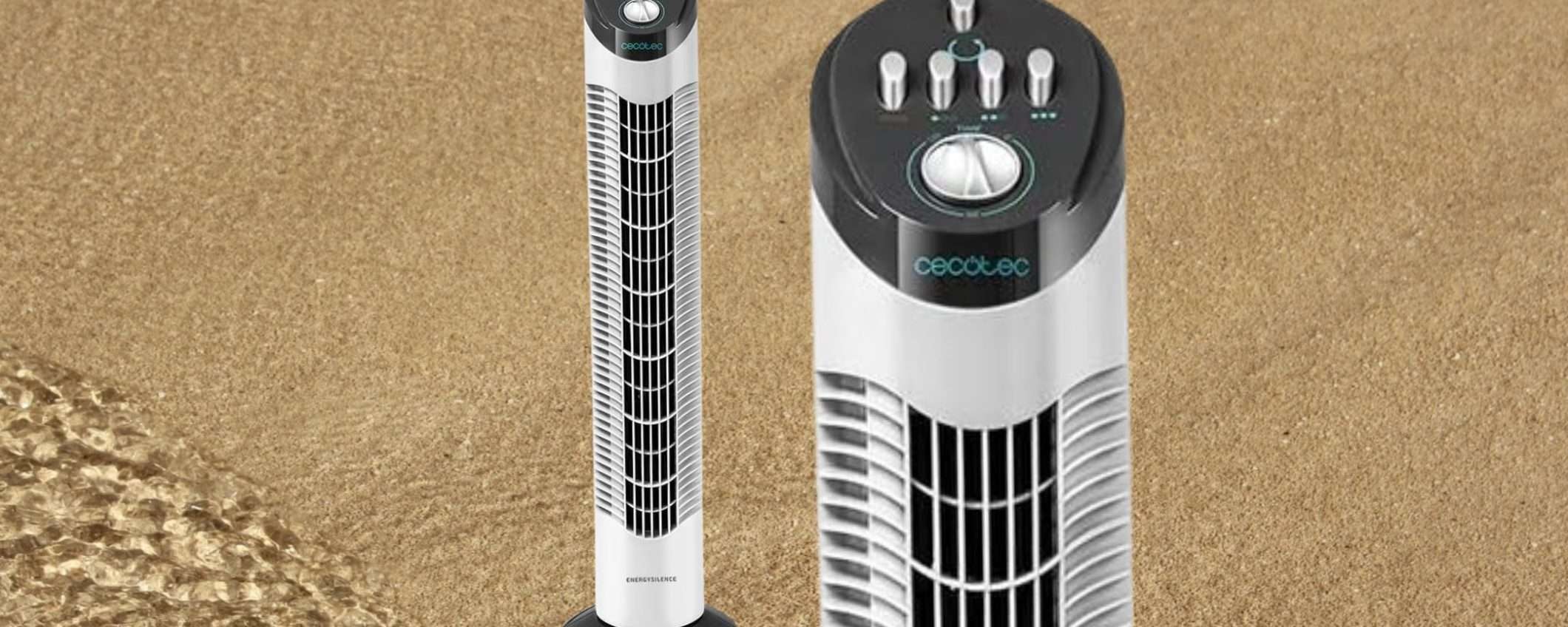 Ventilatore a torre a 32€: potente, silenzioso e a BASSO CONSUMO (Amazon)