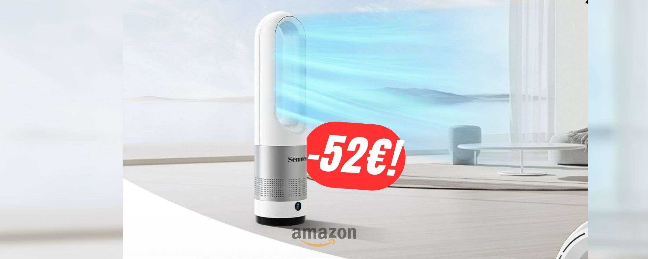 Risparmia -52€ sul silenziosissimo VENTILATORE SENZA PALE!