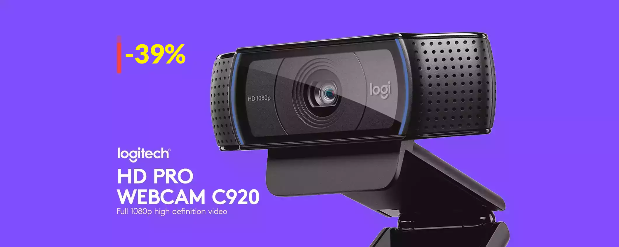 Webcam Logitech FHD: il prezzo è CROLLATO a poco più di 60€