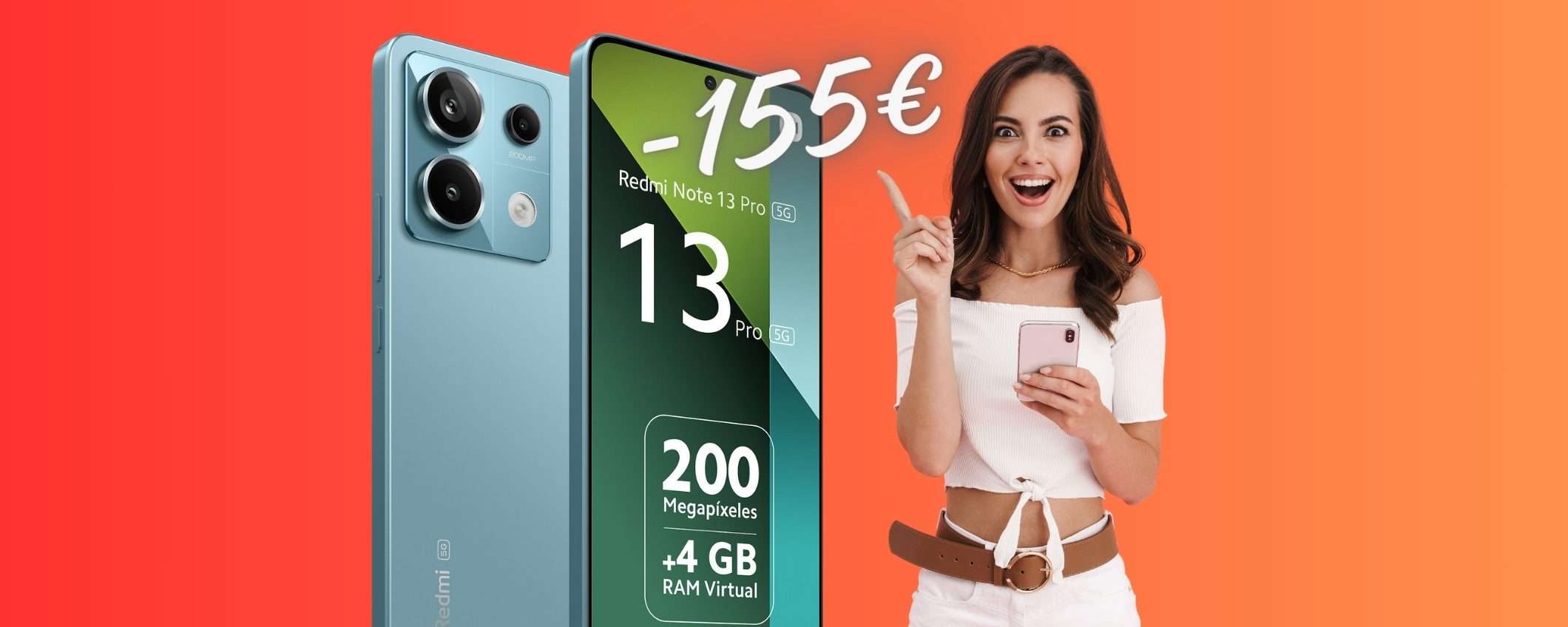 Xiaomi Redmi Note 13 Pro 5G da 256GB in OFFERTA eBay a 155€ in MENO