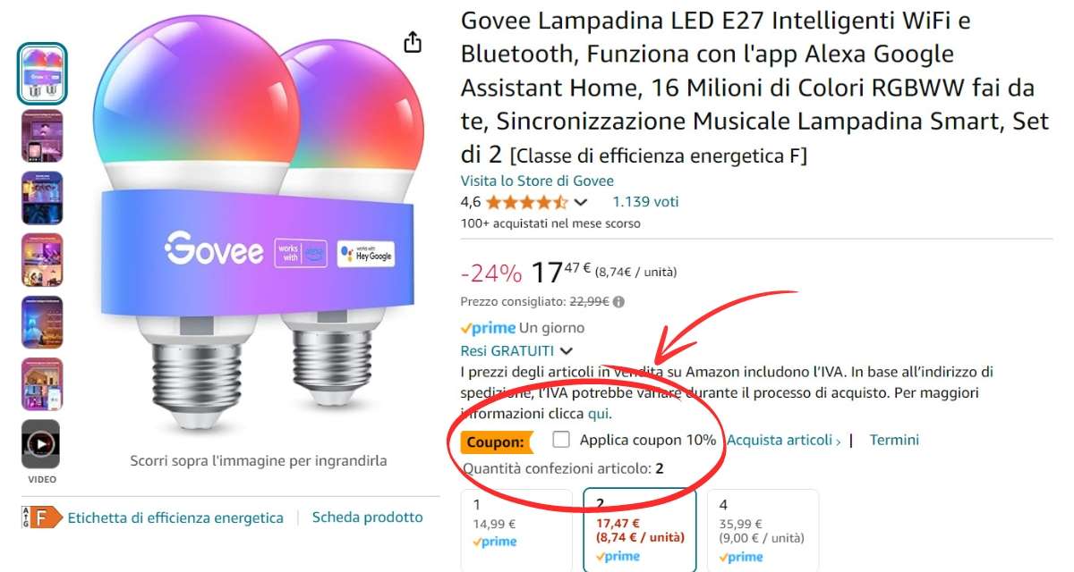 2-lampadine-wifi-16-milioni-colori-sconto-soli-15e-coupon