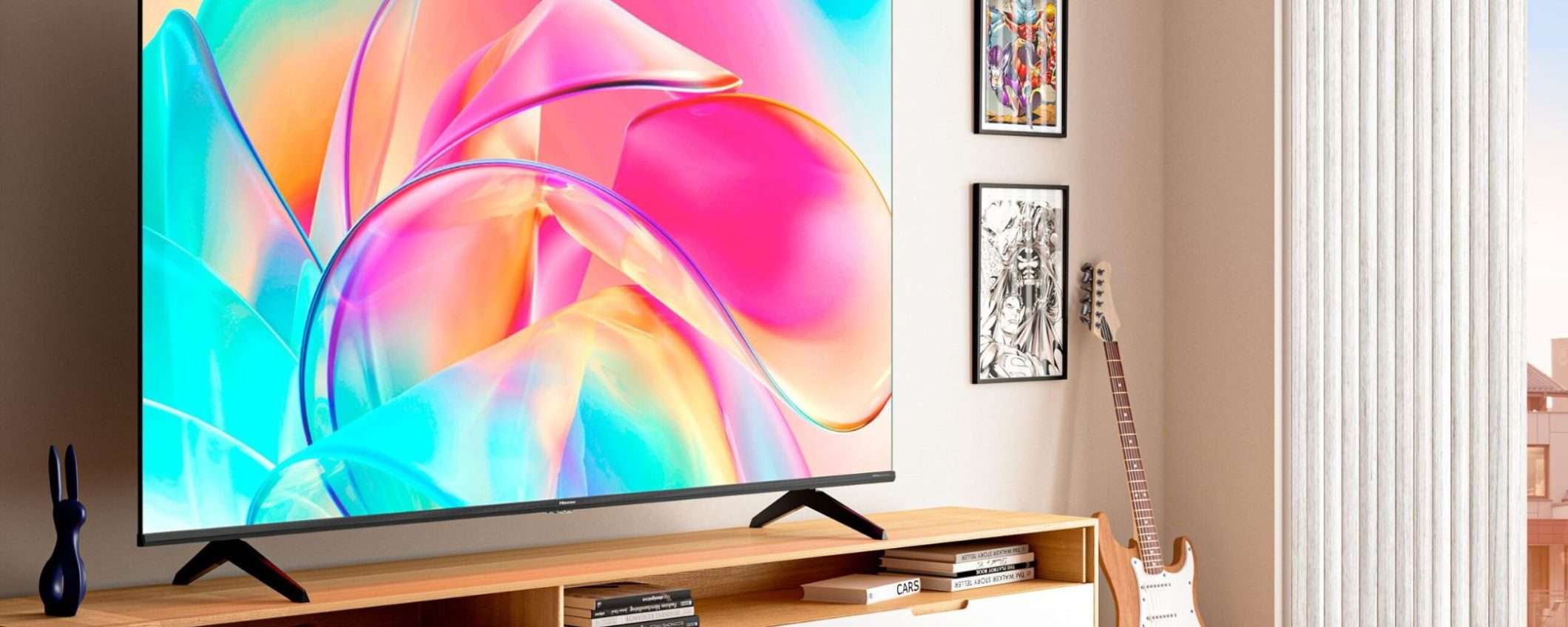 25% IN MENO su Amazon per la smart TV Hisense QLED UHD 4K da 43 pollici