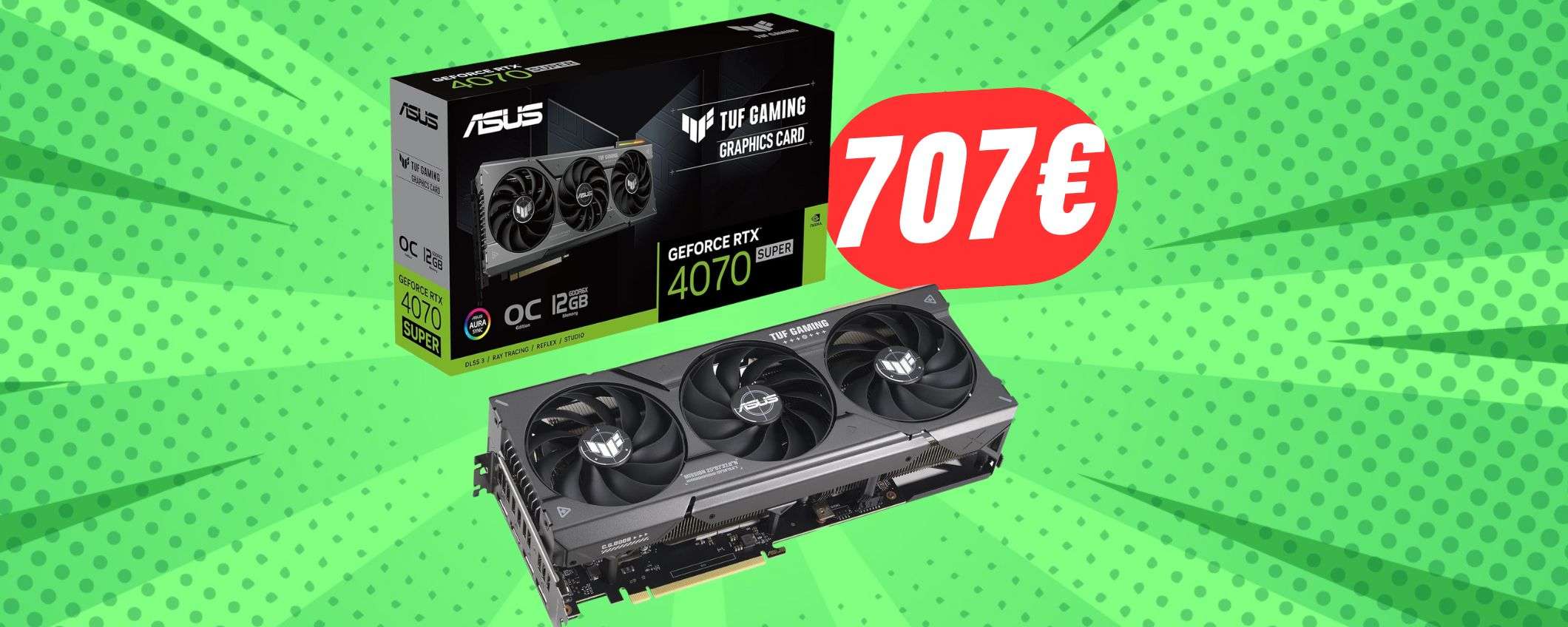 Ultime ore: NVIDIA RTX 4070 SUPER a 707€! Non perdere l'occasione di dominare il 4K