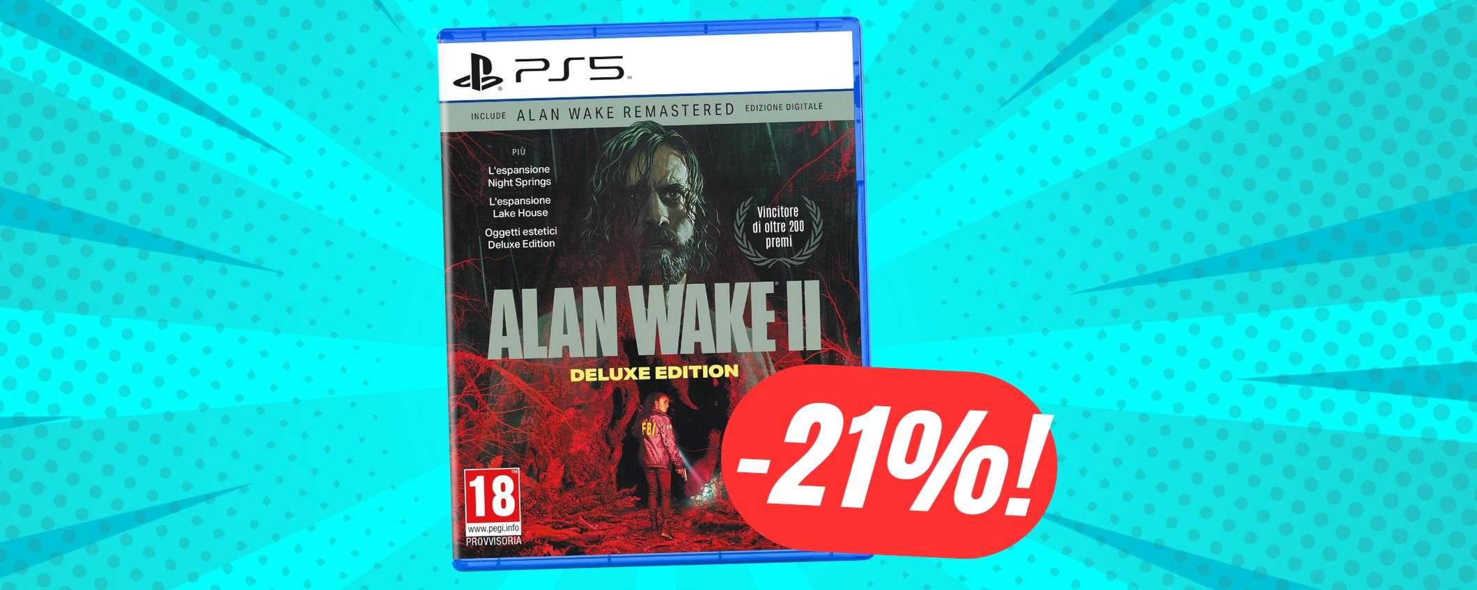 PREORDINA Alan Wake 2 Deluxe Edition al MINIMO STORICO (-21%)