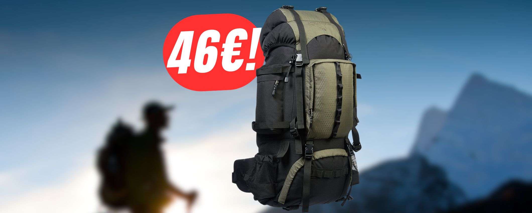 Zaino da escursionismo (75L) a soli 46€? Pochissimi pezzi disponibili!