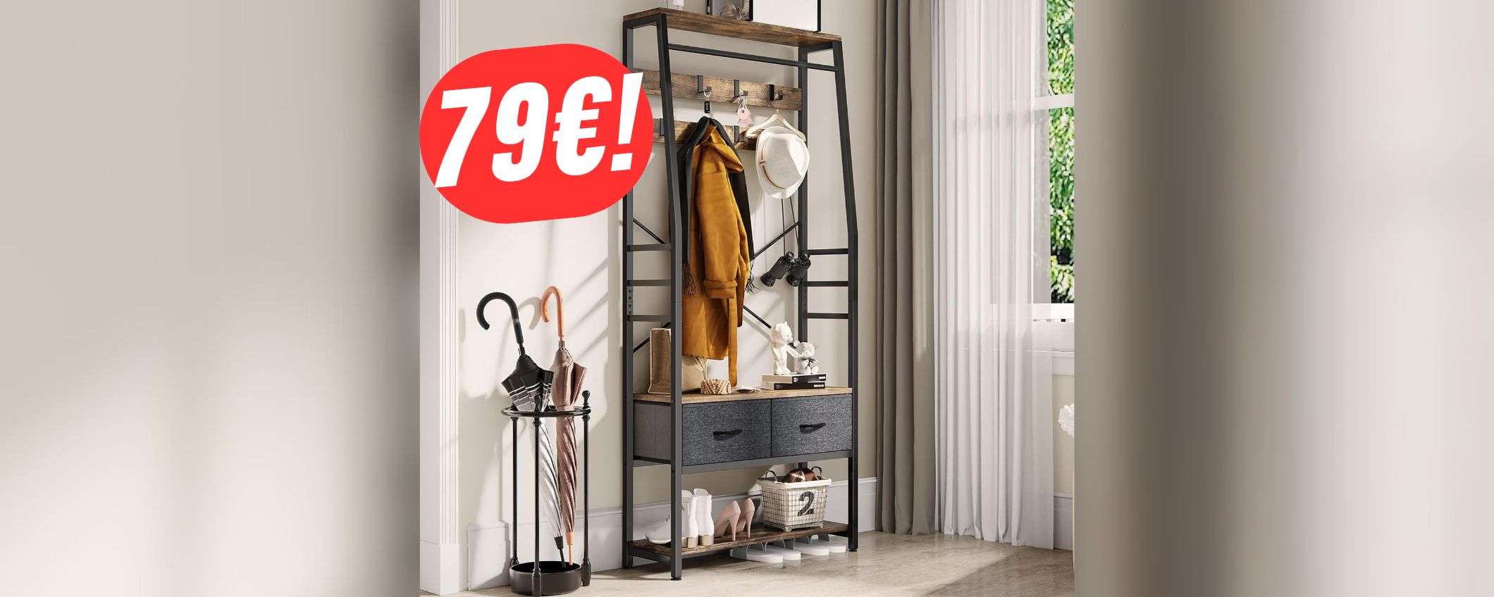 L'appendiabiti perfetto esiste e costa solo 79€ (grazie a questo COUPON!)