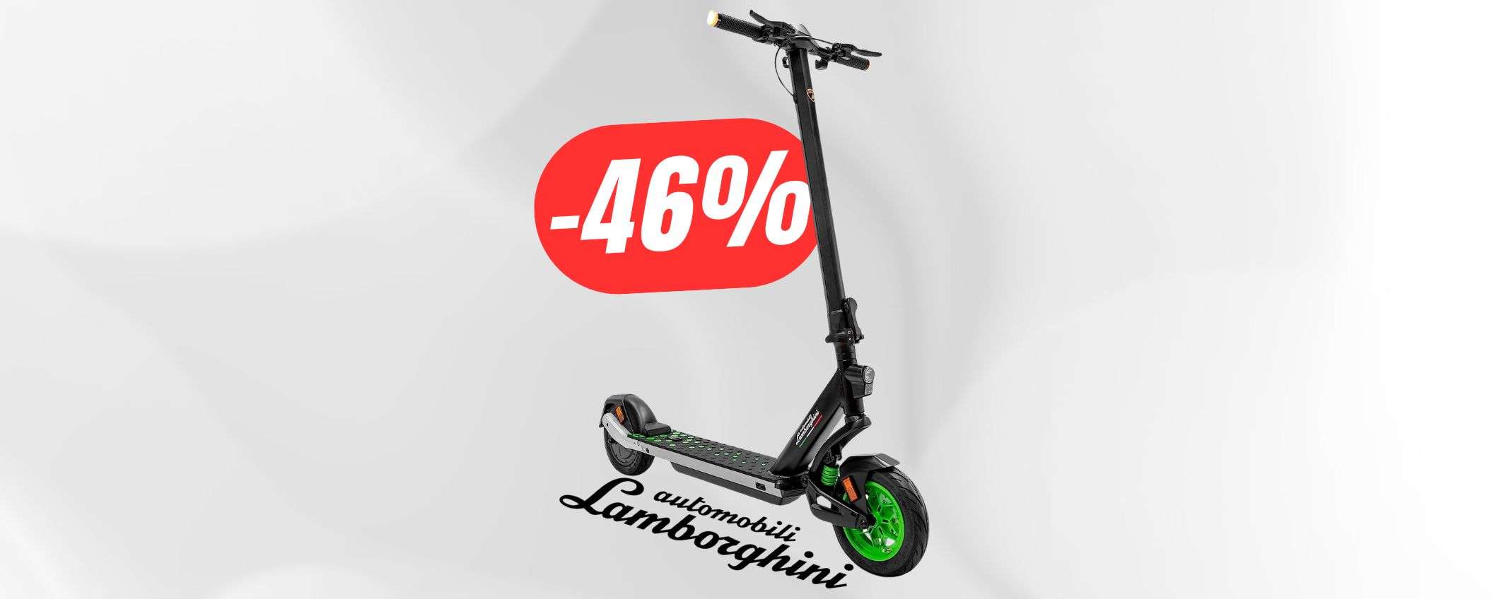 Il MONOPATTINO ELETTRICO Lamborghini è in sconto del 46% su Amazon!