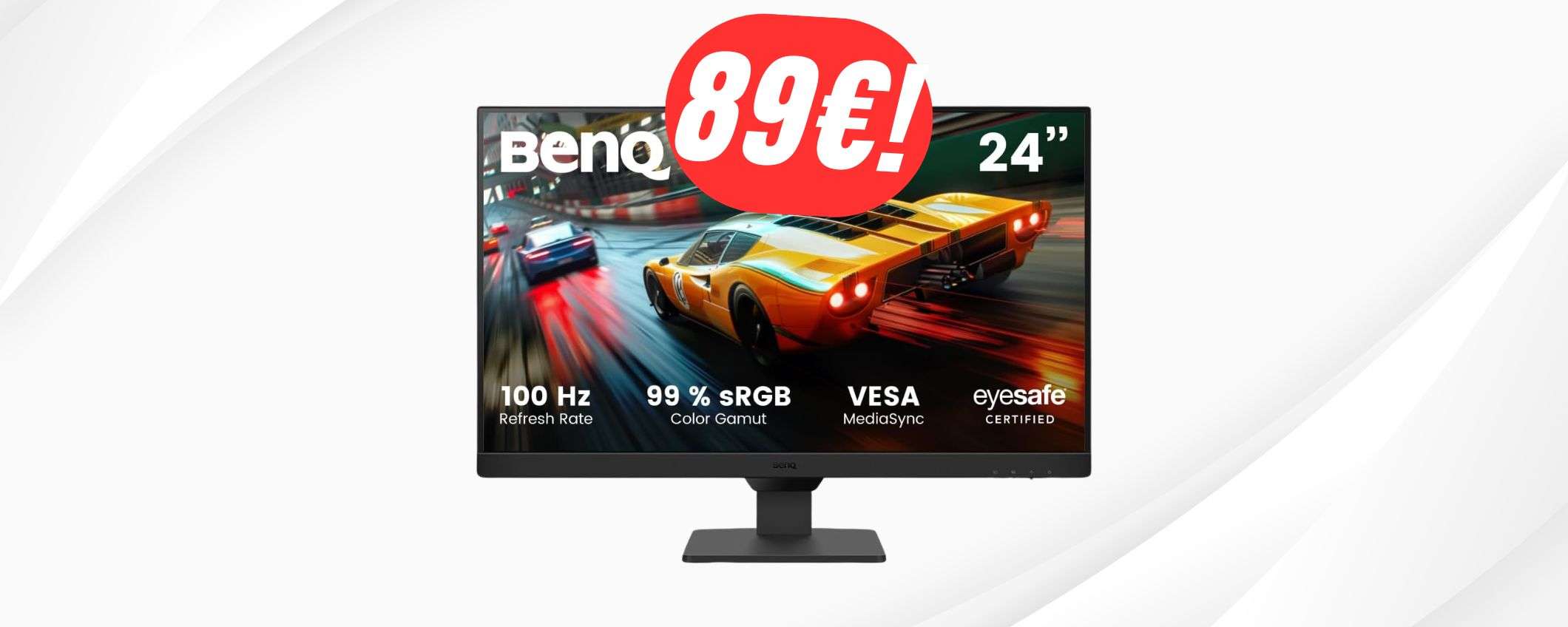 Solo 89€ per il MONITOR Full HD da 100Hz: questo andrà a ruba!