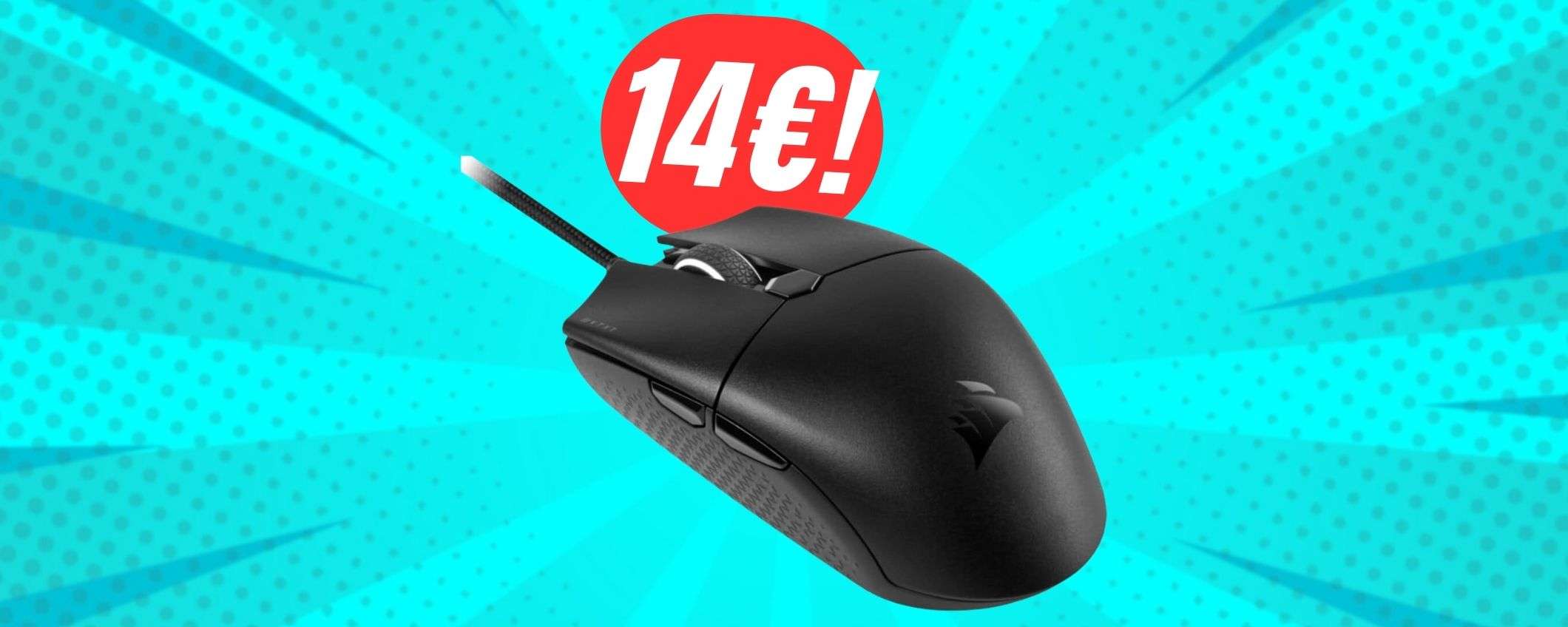 PREZZO SHOCK per il mouse da gaming Corsair (14€!)