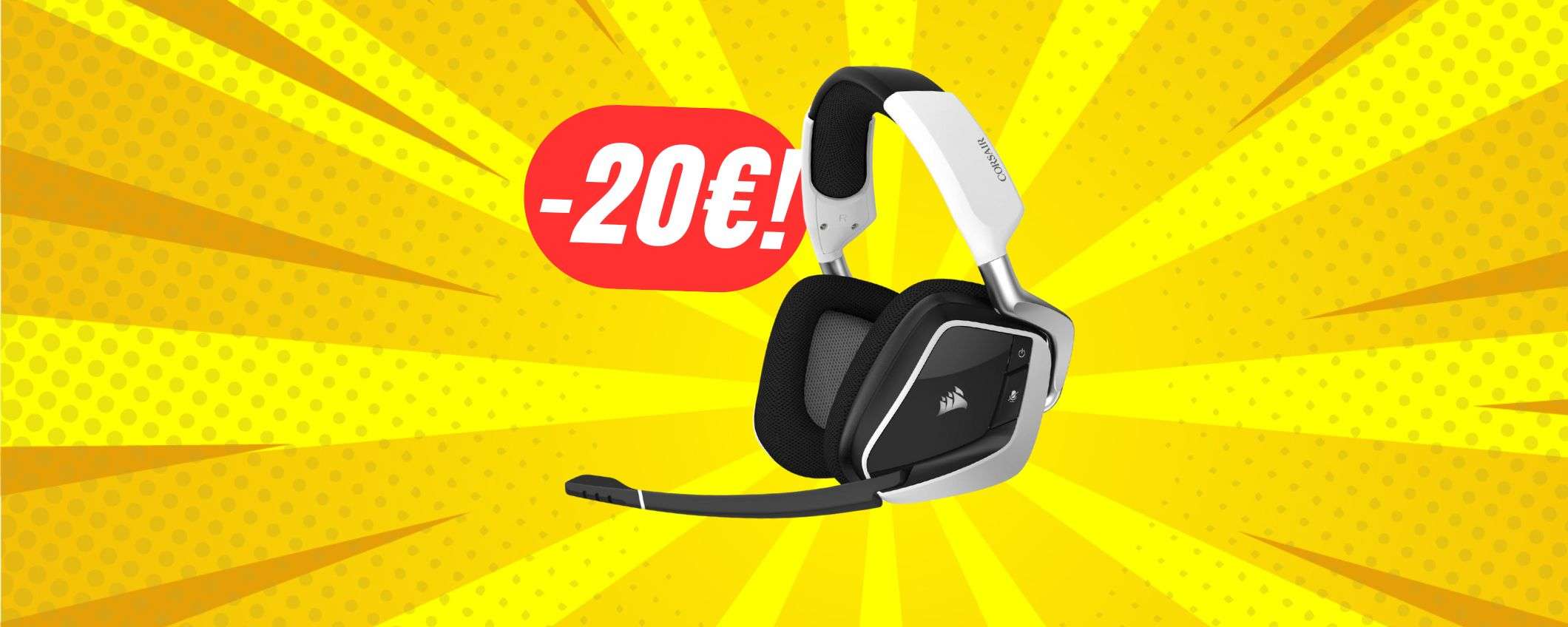 Wireless e freschissime: queste CUFFIE Corsair a 20€ in meno sono perfette!