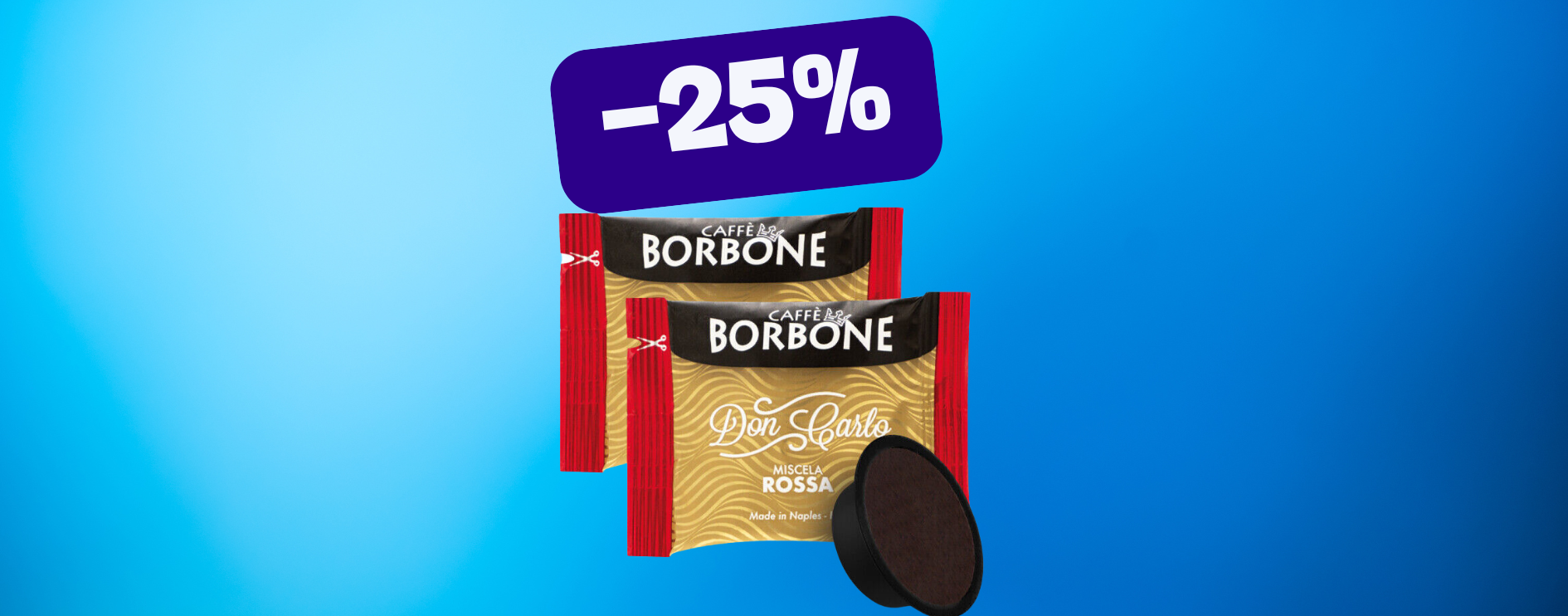 Caffè Borbone Miscela Rossa: 200 capsule in sconto del 25%