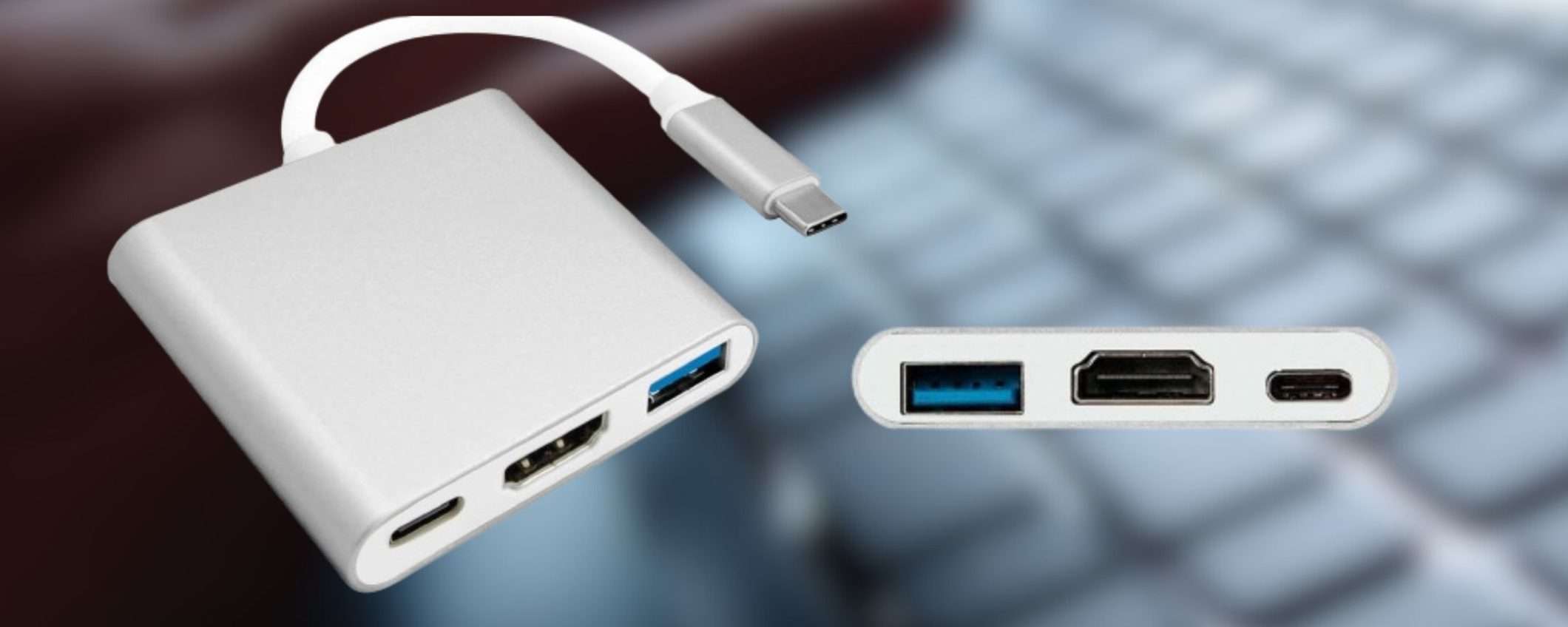 Il gadget da 10€ per usare lo smartphone come postazione PC su grande schermo