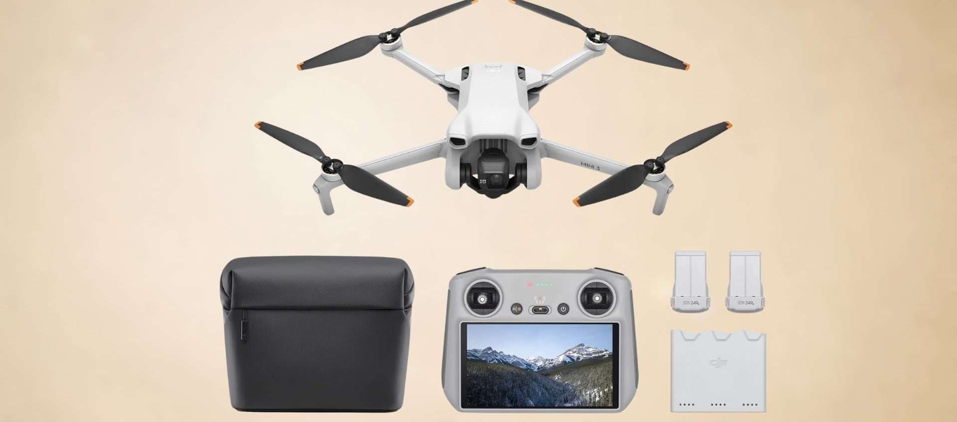 Drone DJI Mini 3 con accessori: offerta folle, risparmi 280€ (minimo storico)