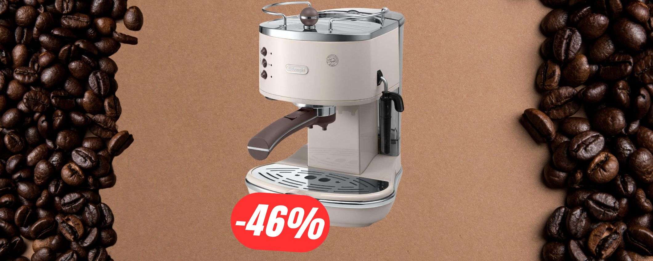 SCONTO PAZZESCO: -46% per la macchina da caffè De'Longhi (fa anche il cappuccino!)