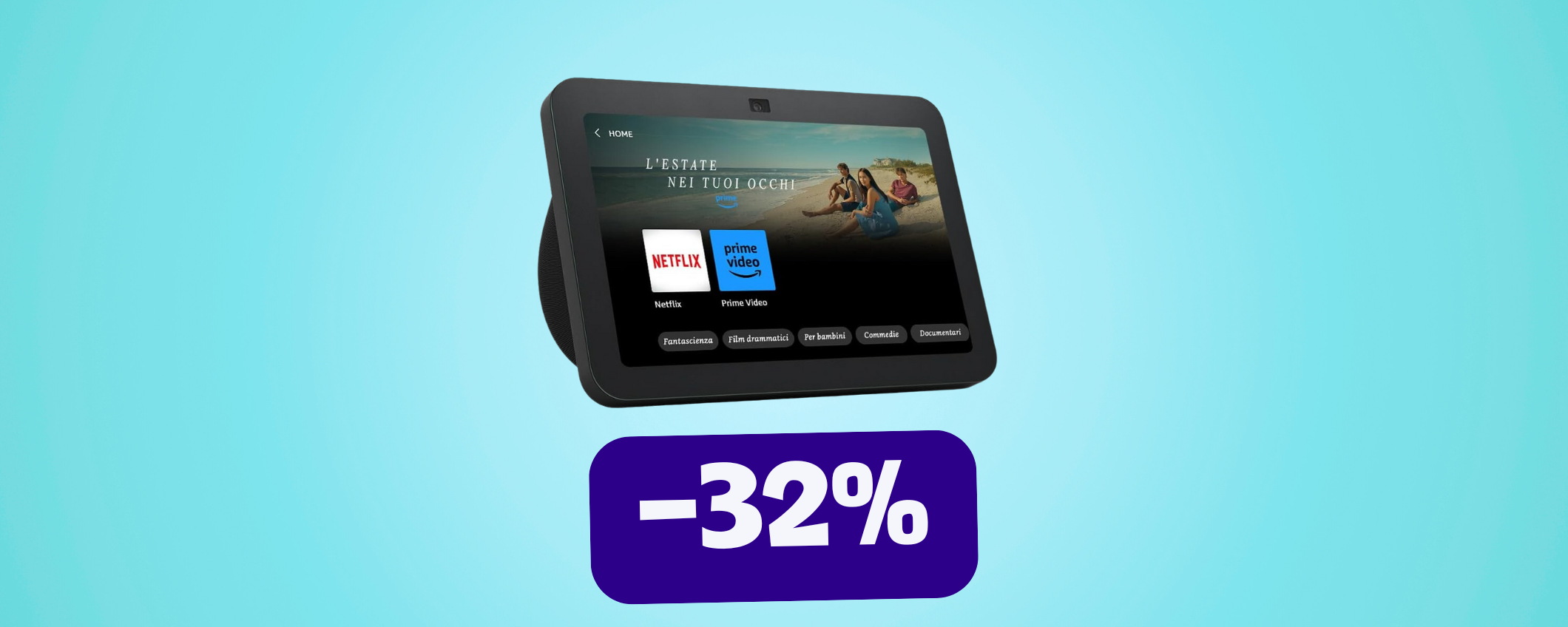 Echo Show 8 a un prezzo SHOCK: -32% per pochissimo!