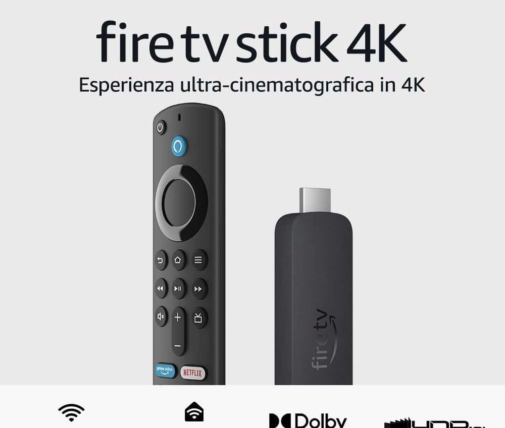 Amazon Fire TV Stick, prezzo top: oggi è tuo a 37,99€ (-46%)