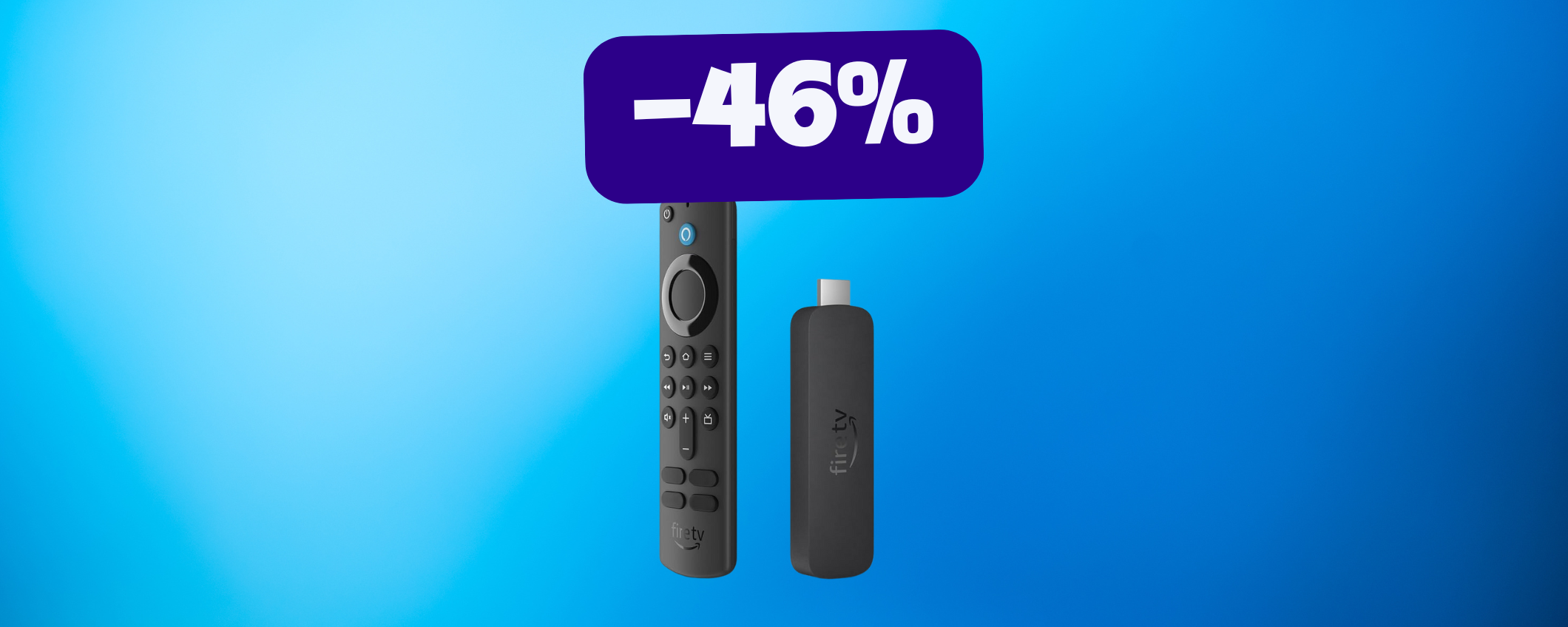 Vedi i tuoi contenuti al meglio col Fire TV Stick 4k (-46%)