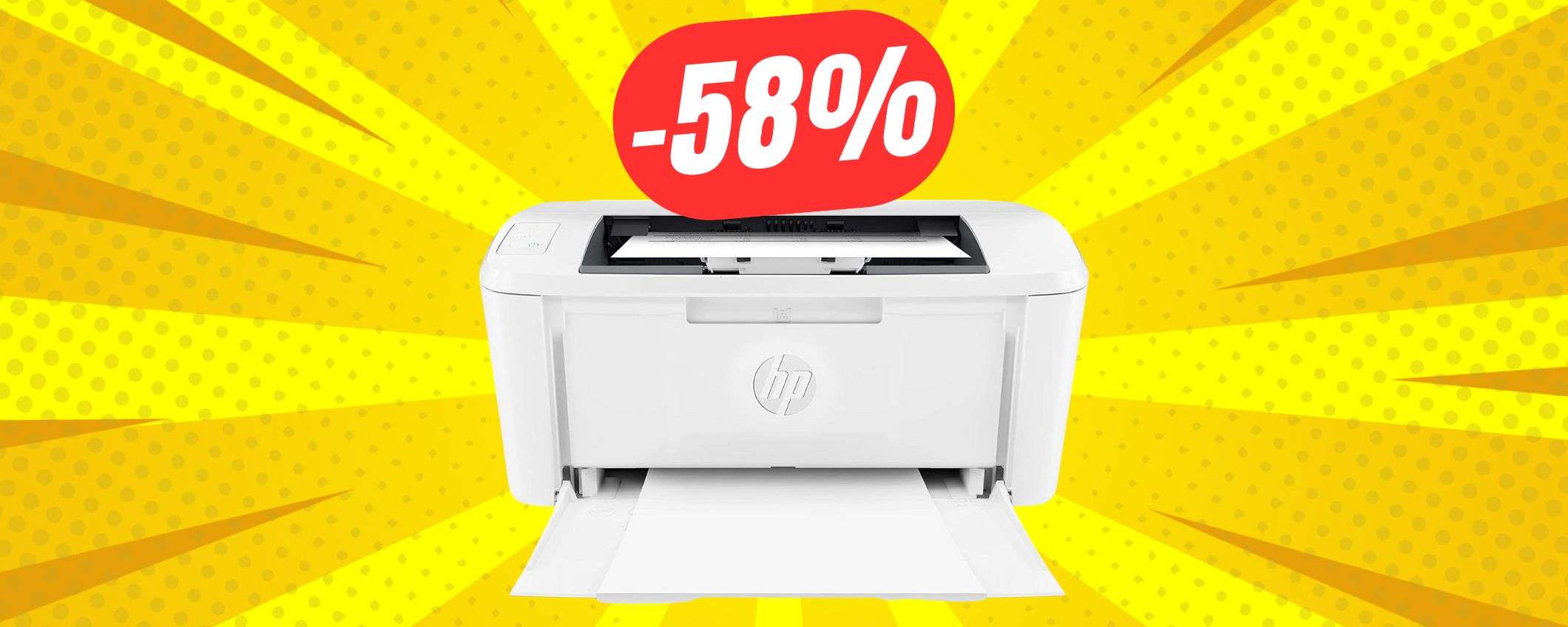 FOLLE SCONTO del 58% per questa STAMPANTE HP!