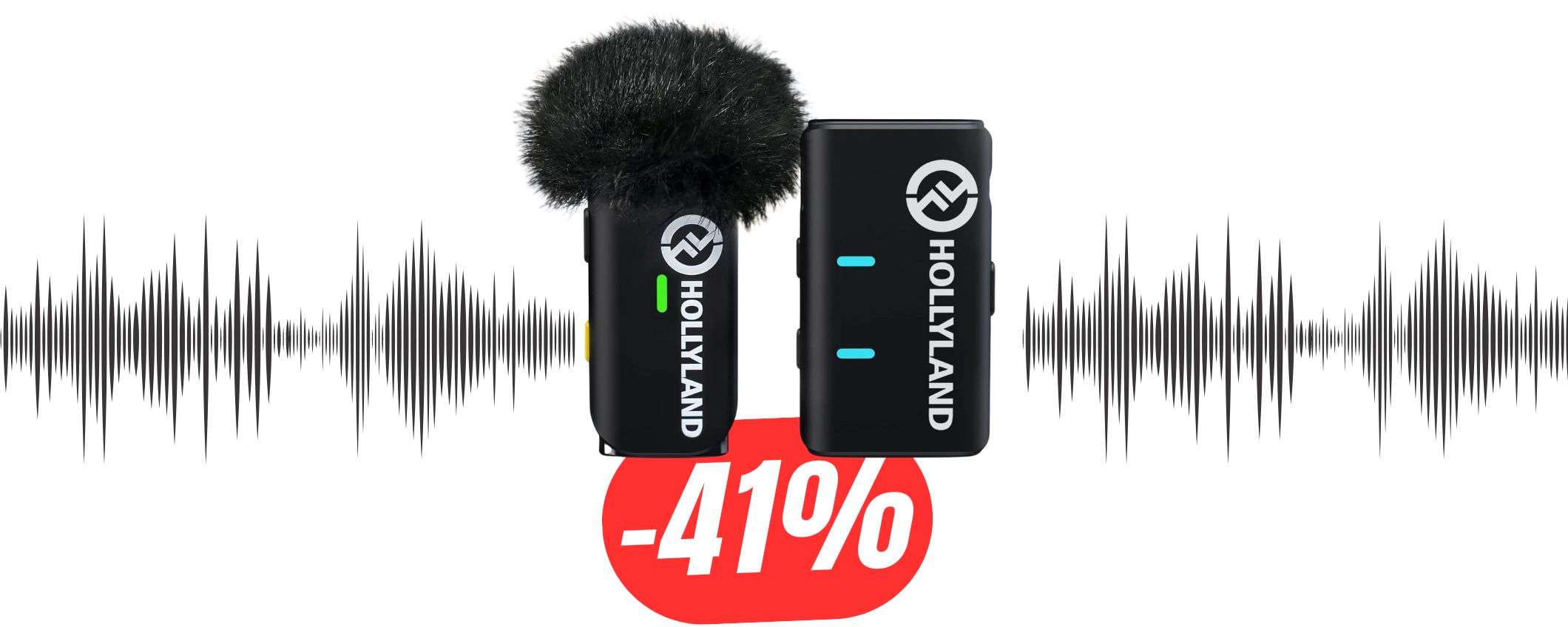 Migliora la qualità dei tuoi TikTok col MICROFONO WIRELESS (41% di sconto!)