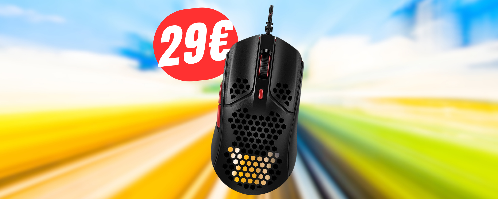 METÀ PREZZO per il mouse ultra-leggero di HyperX (lo paghi 29€!)